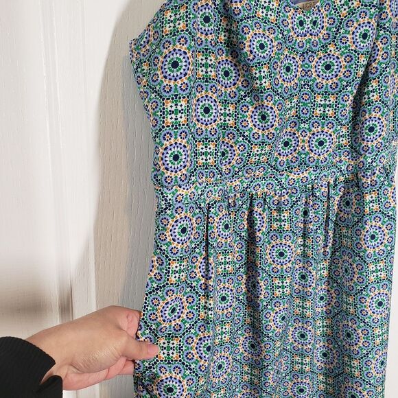 J. Crew Factory Dress Womens 12 Green Mini Seaside Cami Pockets Spaghetti Strap - Picture 10 of 16